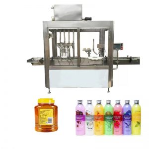 Krāsu skārienekrāna eļļas pudeļu pildīšanas mašīna